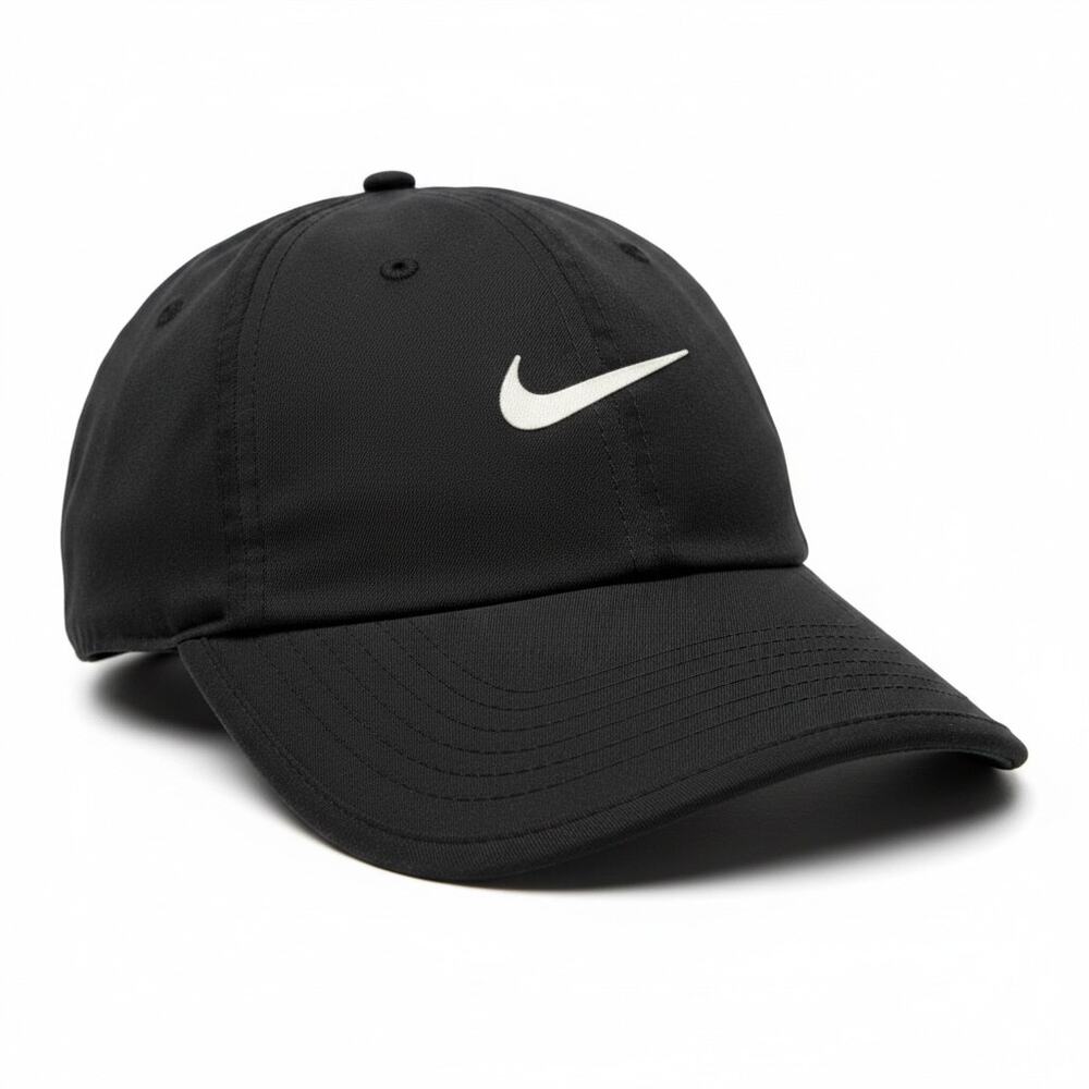Nike Featherlight Dri-FIT Running Cap Hat Black Adjustable Lightweight